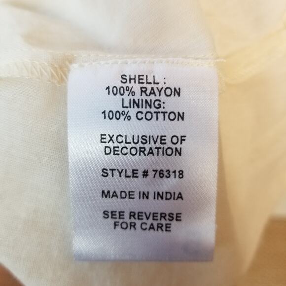 Rahi Cali Boho Embroidered Cold Shoulder Tassel Mini Dress XS - Picture 7 of 7